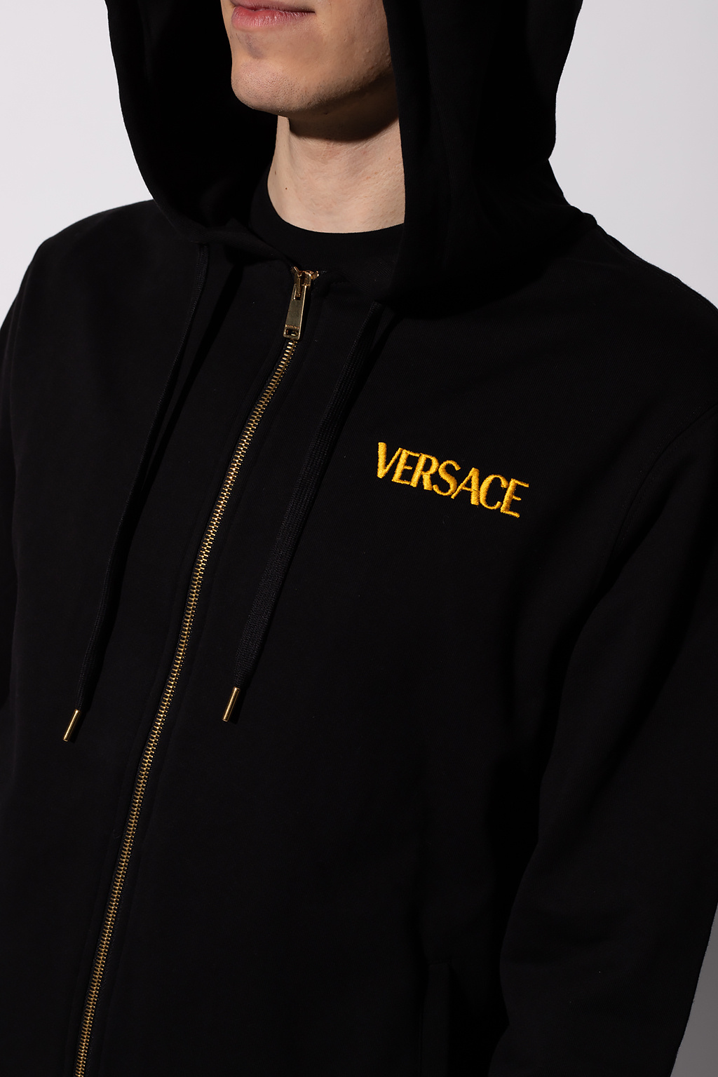 Versace Logo-embroidered hoodie